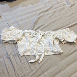 O.Vianca White crop top. Used. $10 or best offer